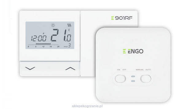 Engo Controls E901RF  programowany, bezprzewodowy regulator temperatury