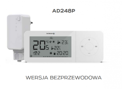 AD248P termostat pokojowy bezprzewodowy De Dietrich